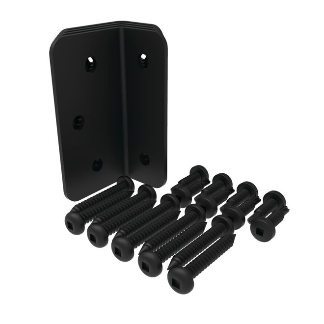 Barrette - 73045833 - Jeu de 4 supports d'acier en 'L' avec quincaillerie - PurPatio.ca