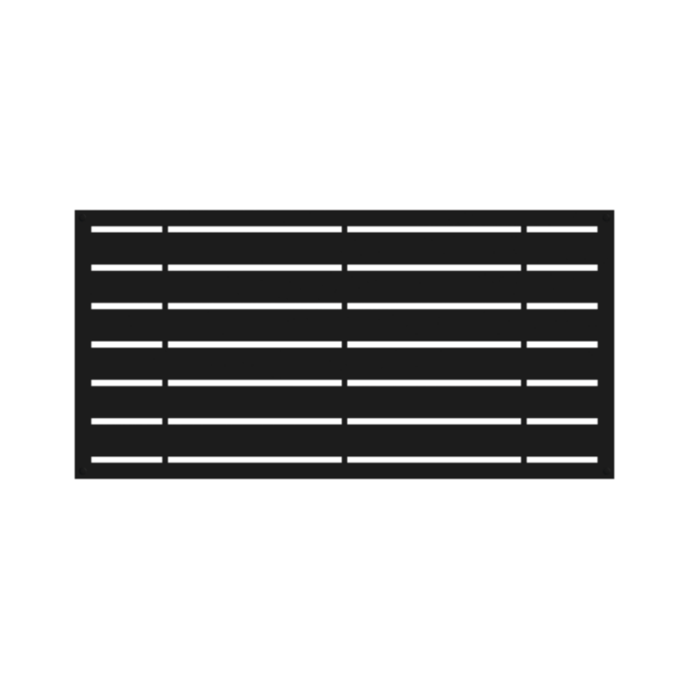 Barrette - 73030561 - Panneau décoratif Boardwalk - Noir - 36po x 72po