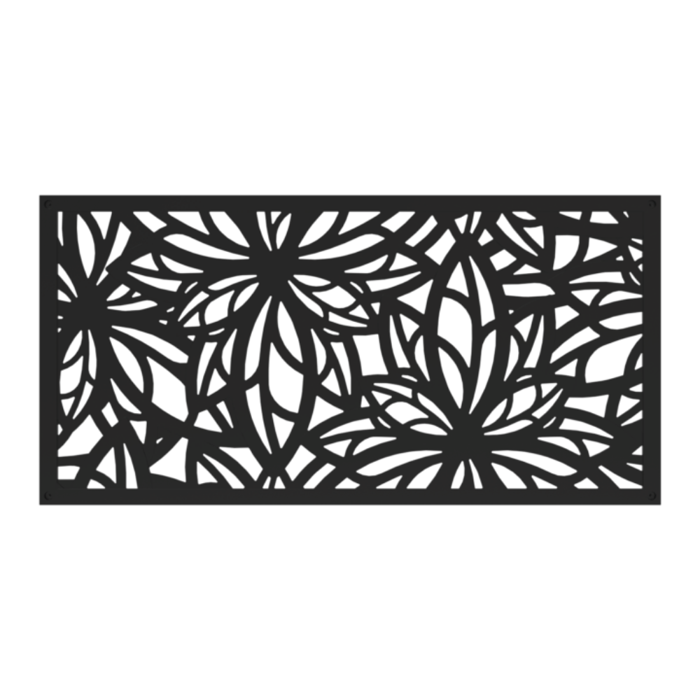 Barrette - 73055262 - Panneau décoratif Freesia- Noir - 24 po x 48 po
