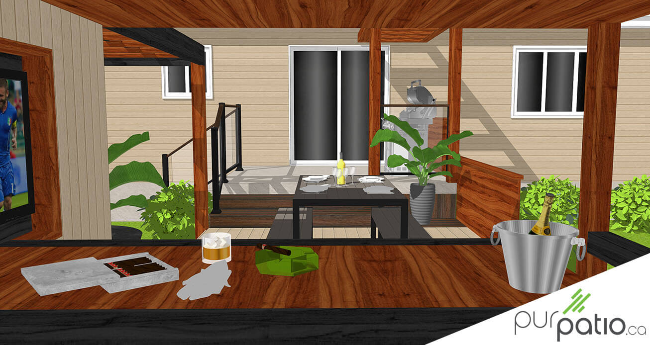 gazebo mur intimité