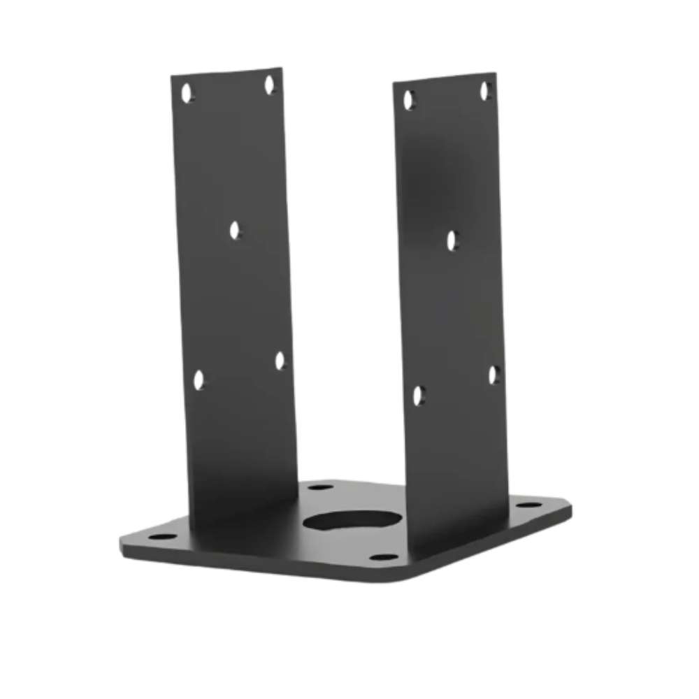 Dashco - EBP271 - Équerre base pour poteau 4 3/4"x 4 3/4"x 8'' épaisseur 1/4 Noir