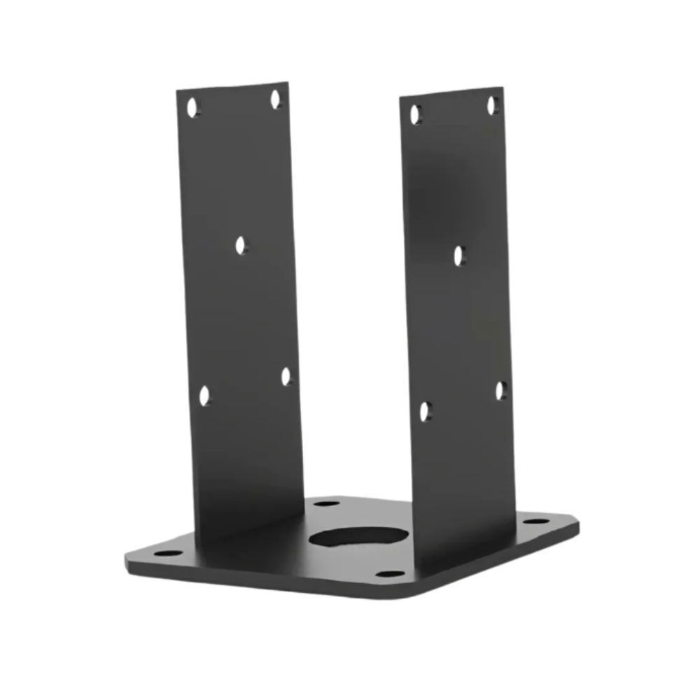 Dashco - EBP272 - Équerre base pour poteau 6 1/2"x 6 1/2"x 10'' épaisseur 1/4 Noir