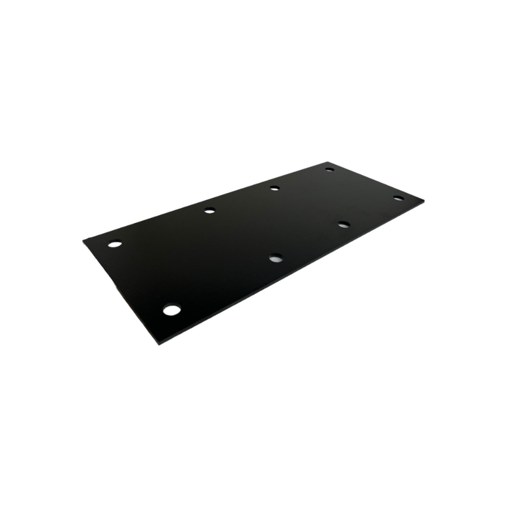 Dashco - EQP266 - Équerre plate 11 3/4"x 5" épaisseur 1/8 Noir