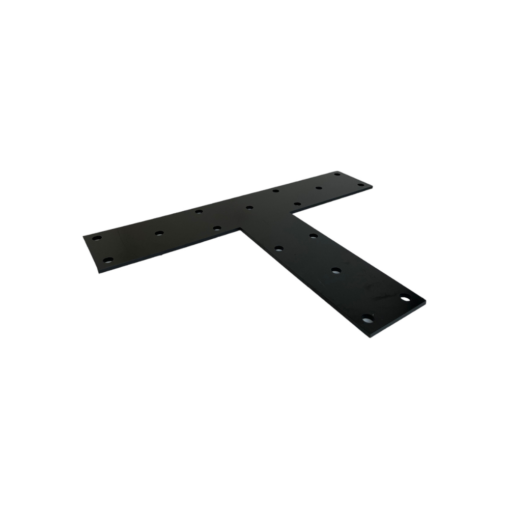 Dashco - EQP270 - Équerre plate (T) 16"x 11"x 3'' épaisseur 3/16 Noir