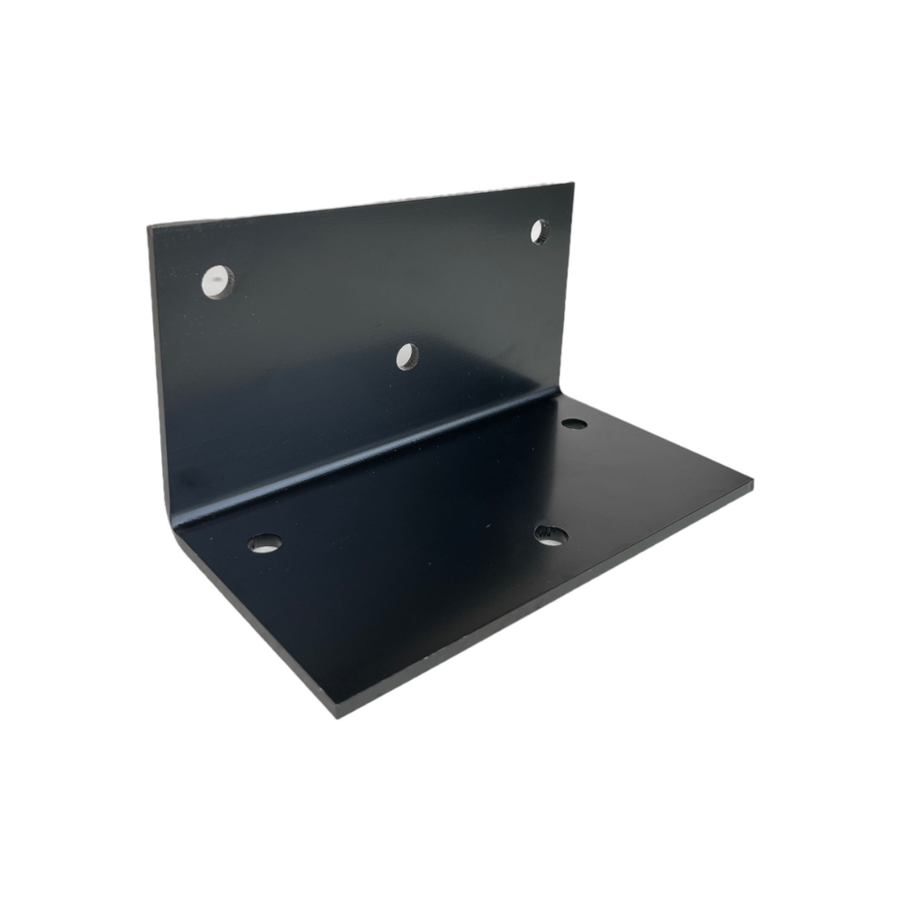 Dashco - EQR258 - Équerre robuste 7"x 4"x 4'' épaisseur 3/16 Noir