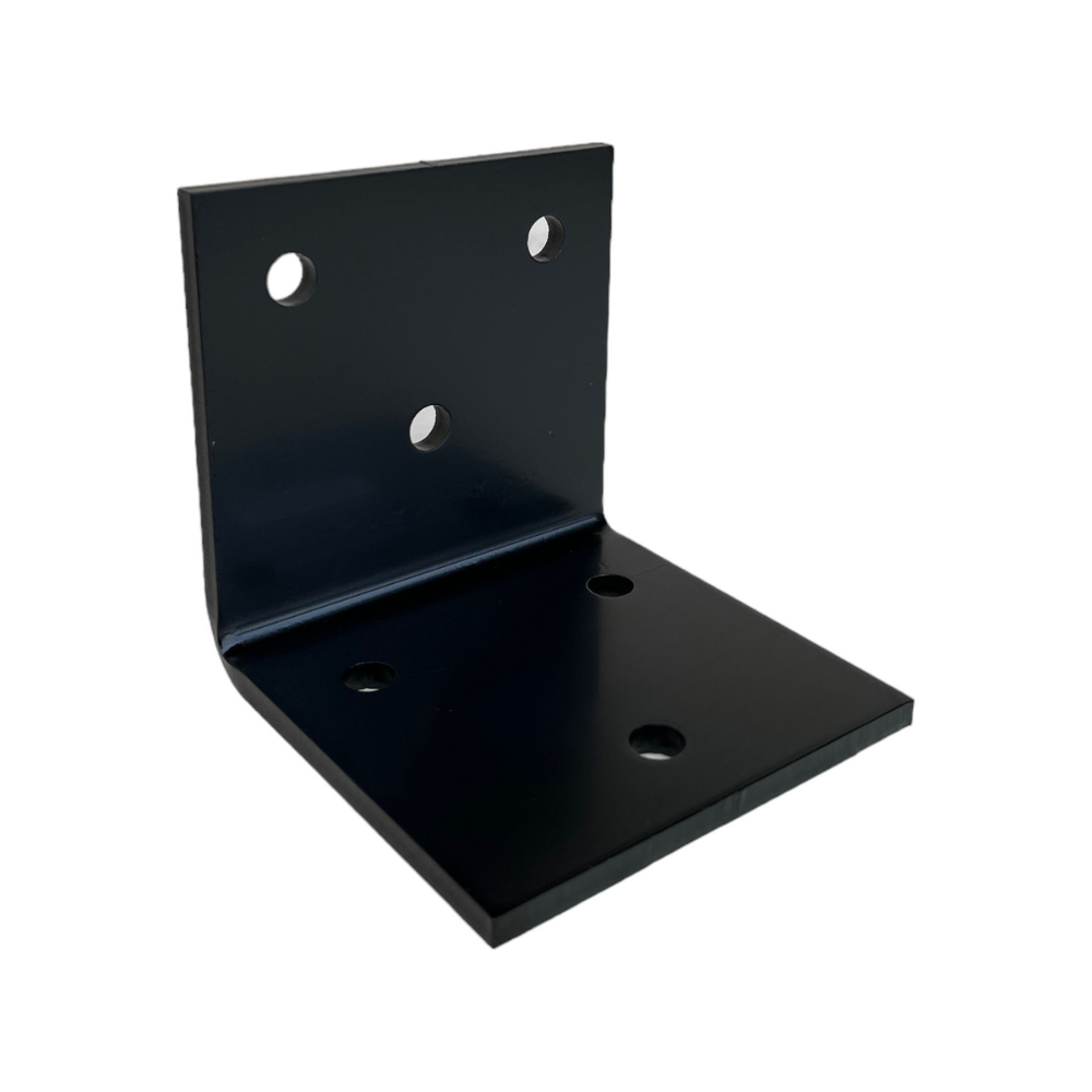 Dashco - EQR262 - Équerre robuste 4"x 4"x 4'' épaisseur 1/4 Noir