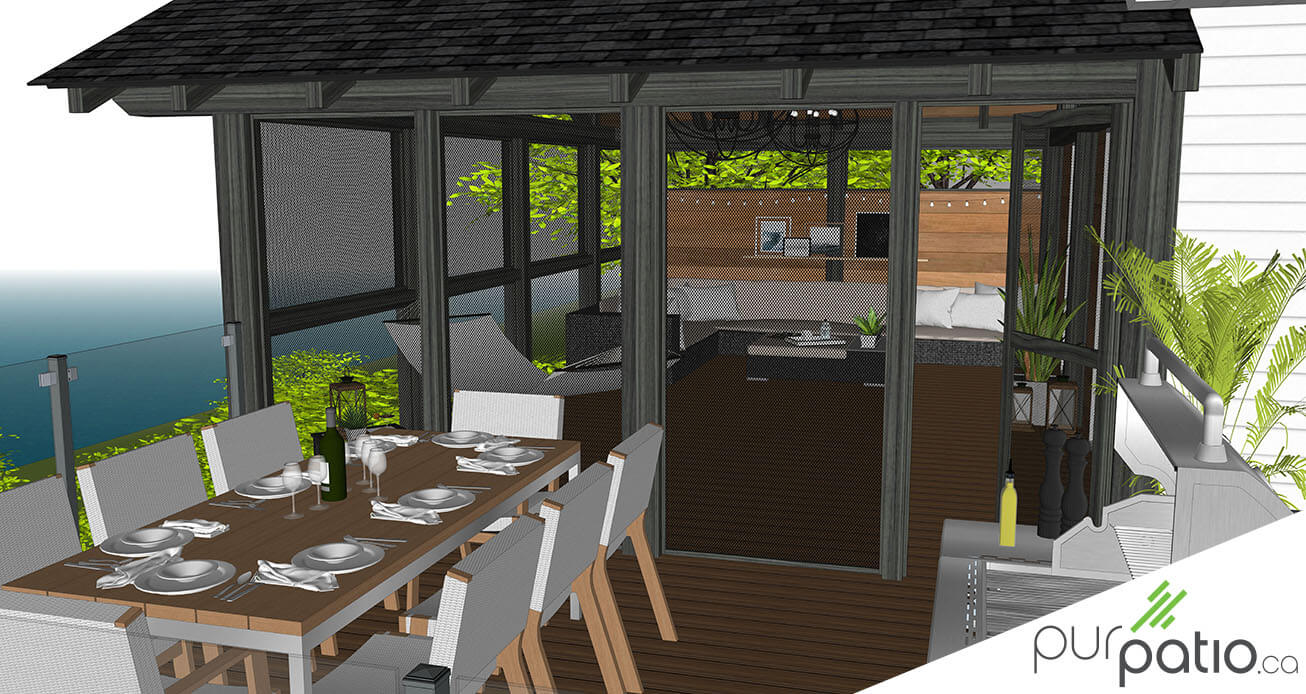 moustiquaires véranda timberframe