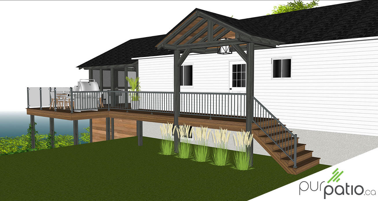 porche couvert maison