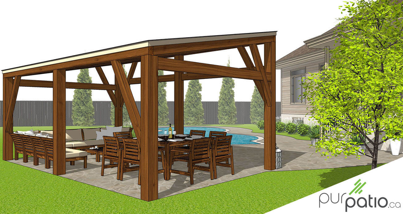 gazebo moderne bois