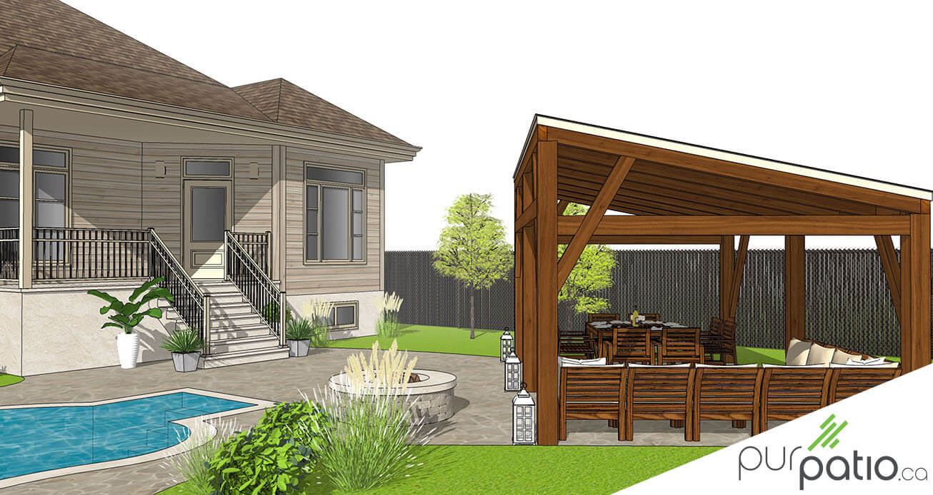 gazebo timberframe bois