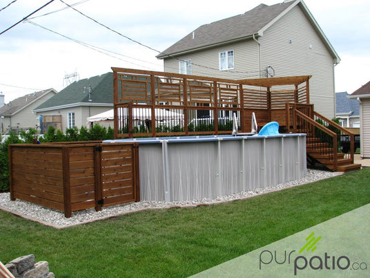 patio de piscine hors terre