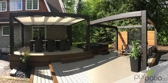 Terrasse avec pergola moderne -2