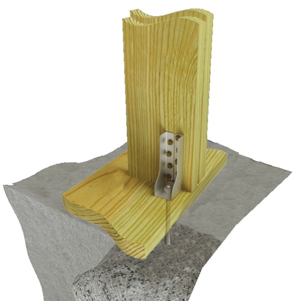 Mitek - DTB-TZ - Attache De Pont Arriere Triple Zinc Cal. 14