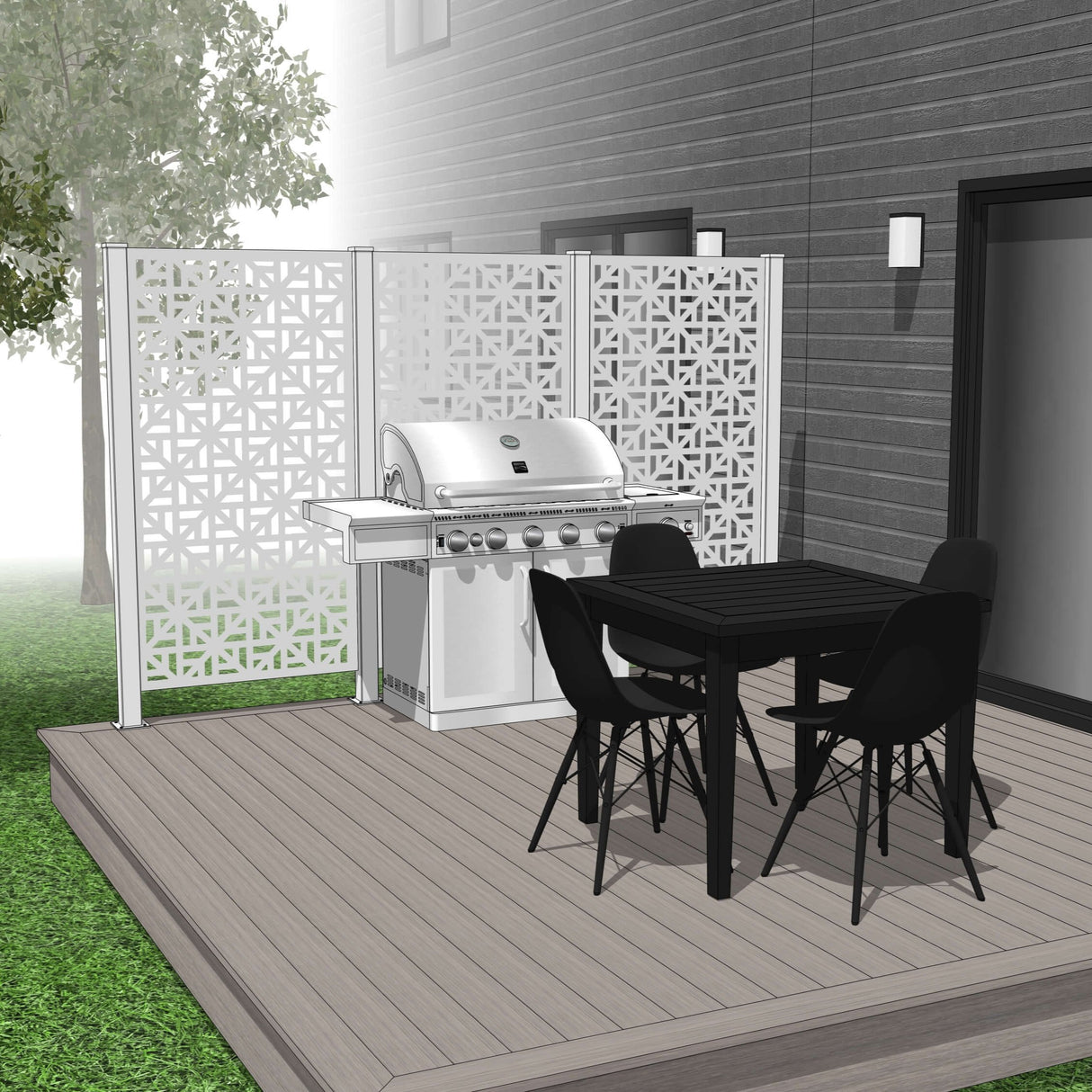 Trio Hideaway Mur intimite - MODERNA - PurPatio.ca