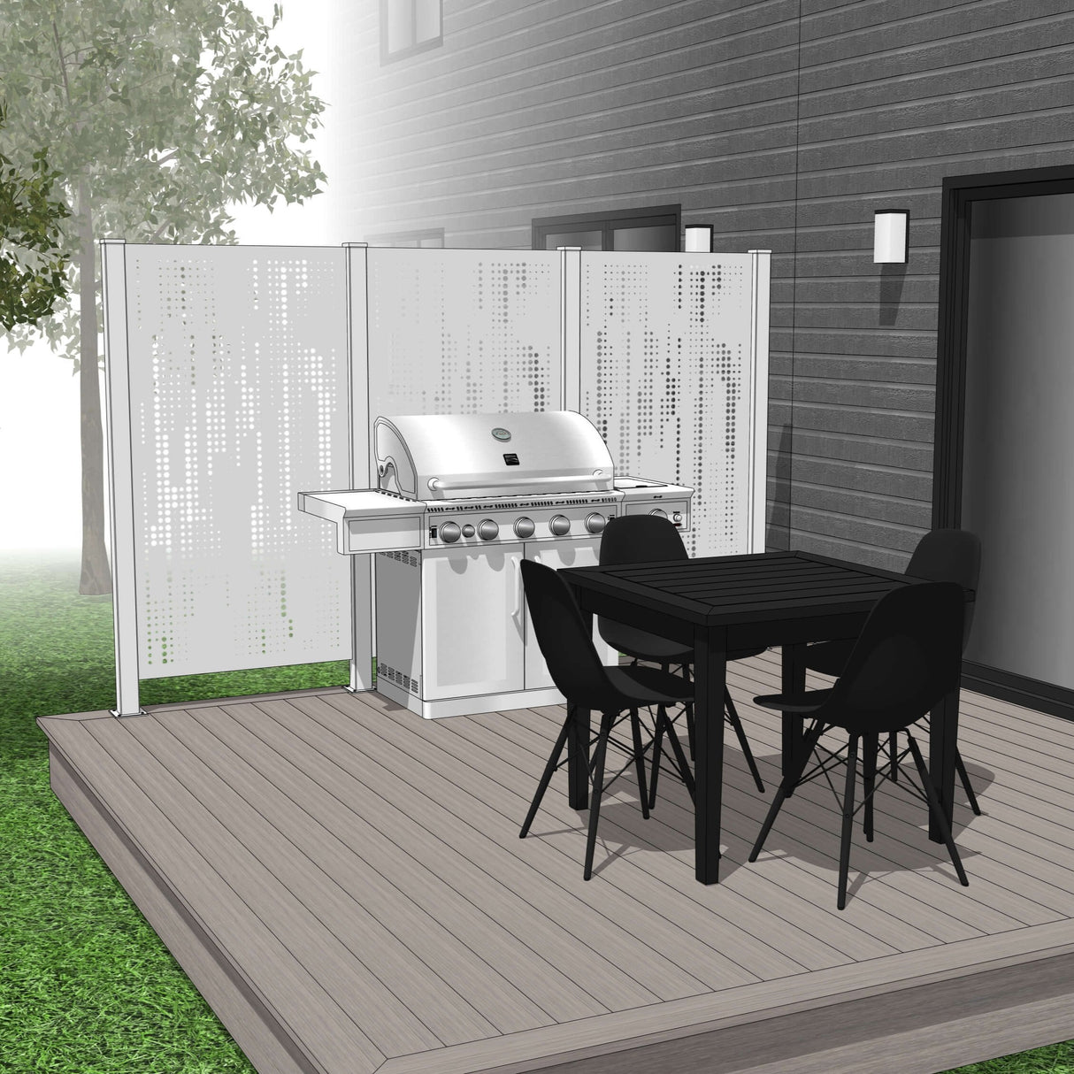 Trio Hideaway Mur intimite - RAIN - PurPatio.ca