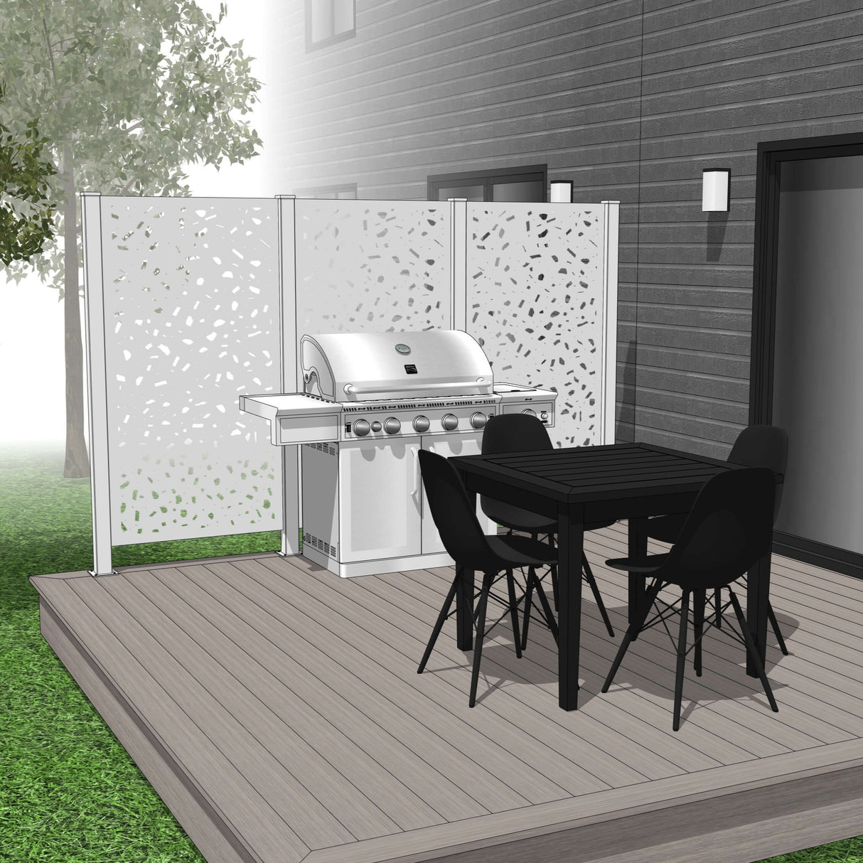 Trio Hideaway Mur intimite - RIVER ROCK - PurPatio.ca