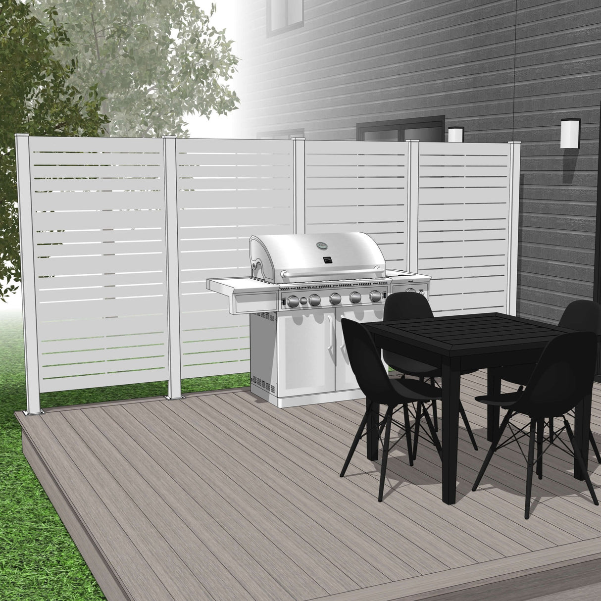 Quadruple Hideaway Mur intimite - HORIZON - PurPatio.ca