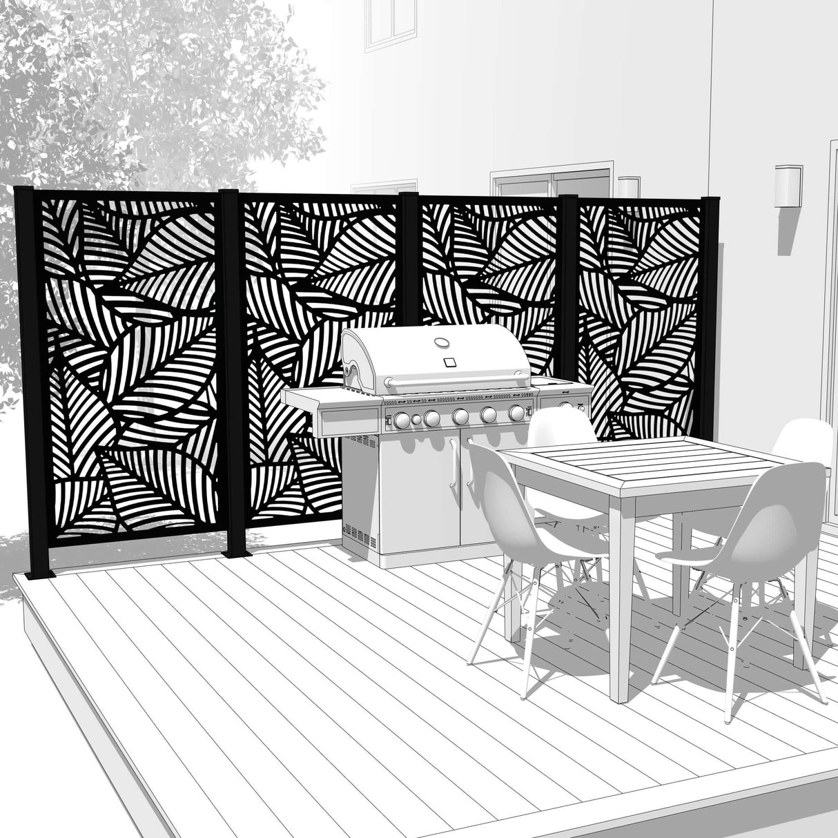 Quadruple Hideaway Mur intimite - MAUI - PurPatio.ca