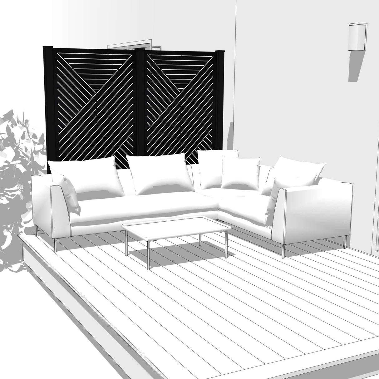 Duo Hideaway Mur intimite - BRANCH - PurPatio.ca