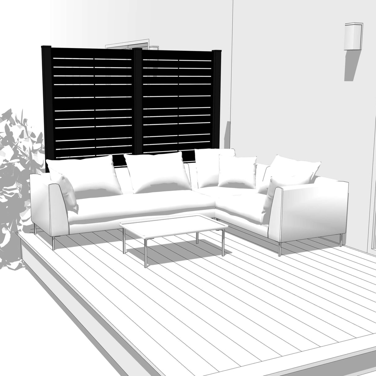 Duo Hideaway Mur intimite - HORIZON - PurPatio.ca