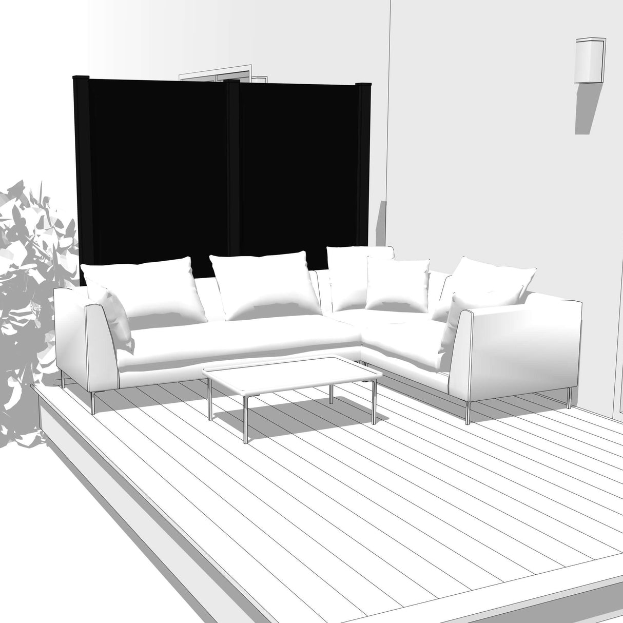 Duo Hideaway Mur intimite - SOLID - PurPatio.ca