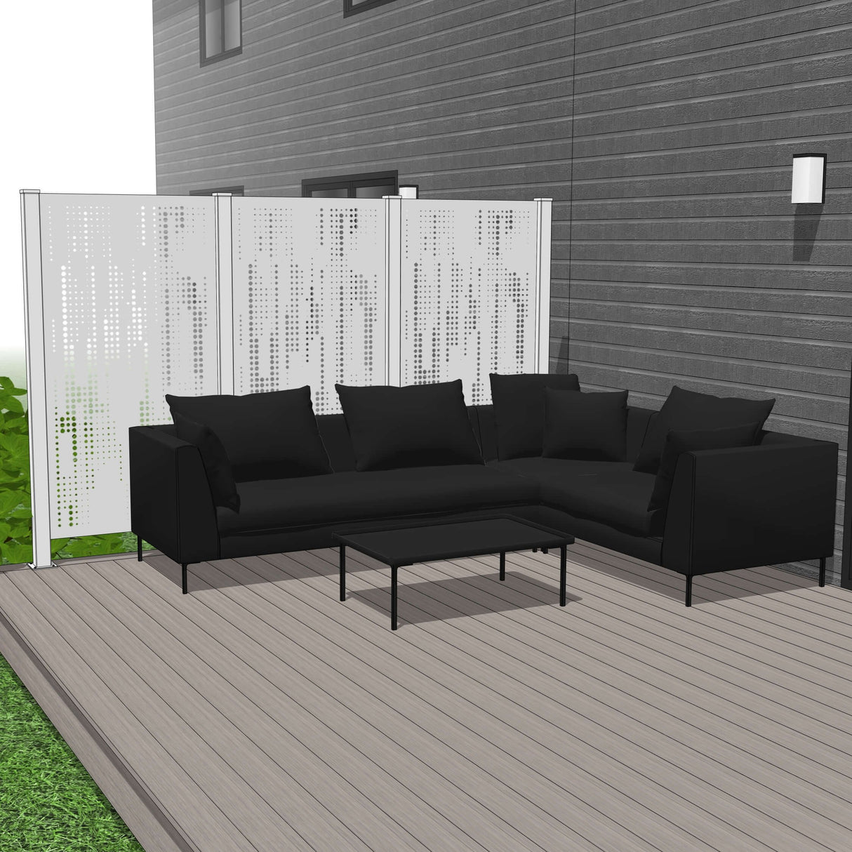 Trio Hideaway Mur intimite - RAIN - PurPatio.ca