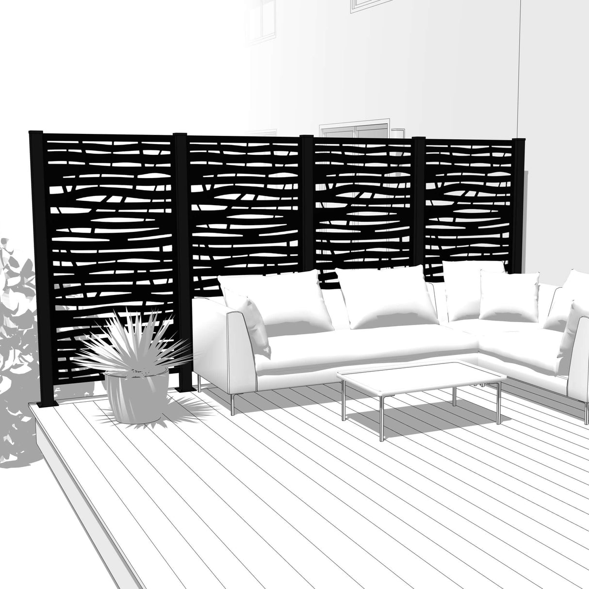 Quadruple Hideaway Mur intimite - BRANCH - PurPatio.ca