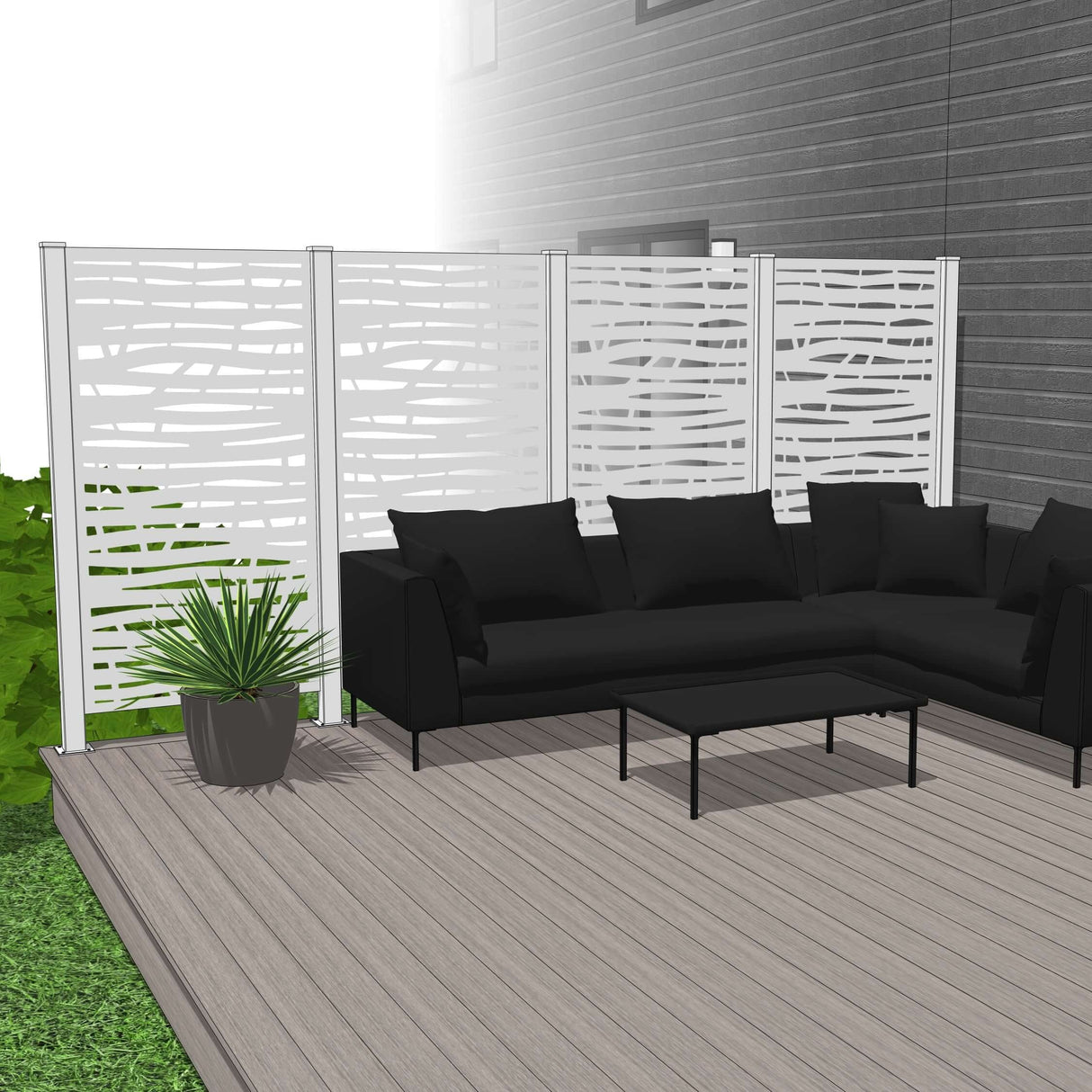 Quadruple Hideaway Mur intimite - BRANCH - PurPatio.ca