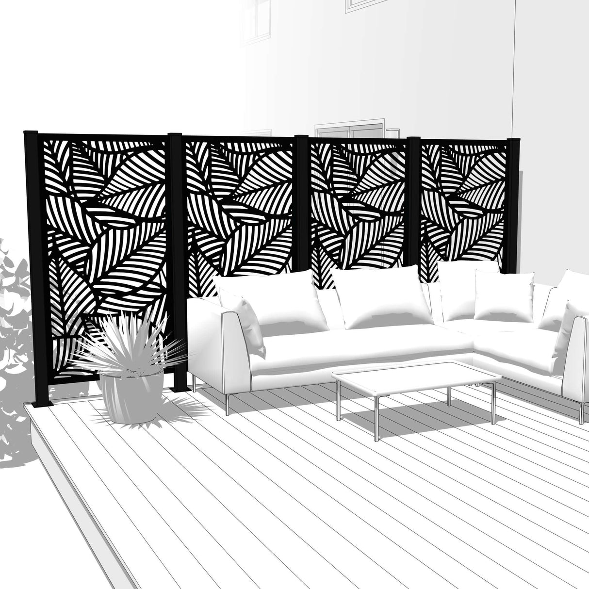 Quadruple Hideaway Mur intimite - MAUI - PurPatio.ca