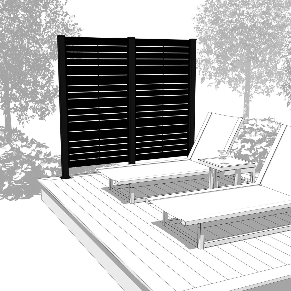 Duo Hideaway Mur intimite - HORIZON - PurPatio.ca