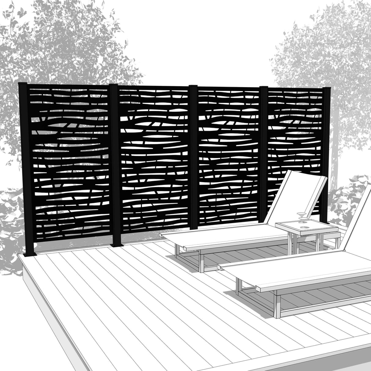 Quadruple Hideaway Mur intimite - BRANCH - PurPatio.ca