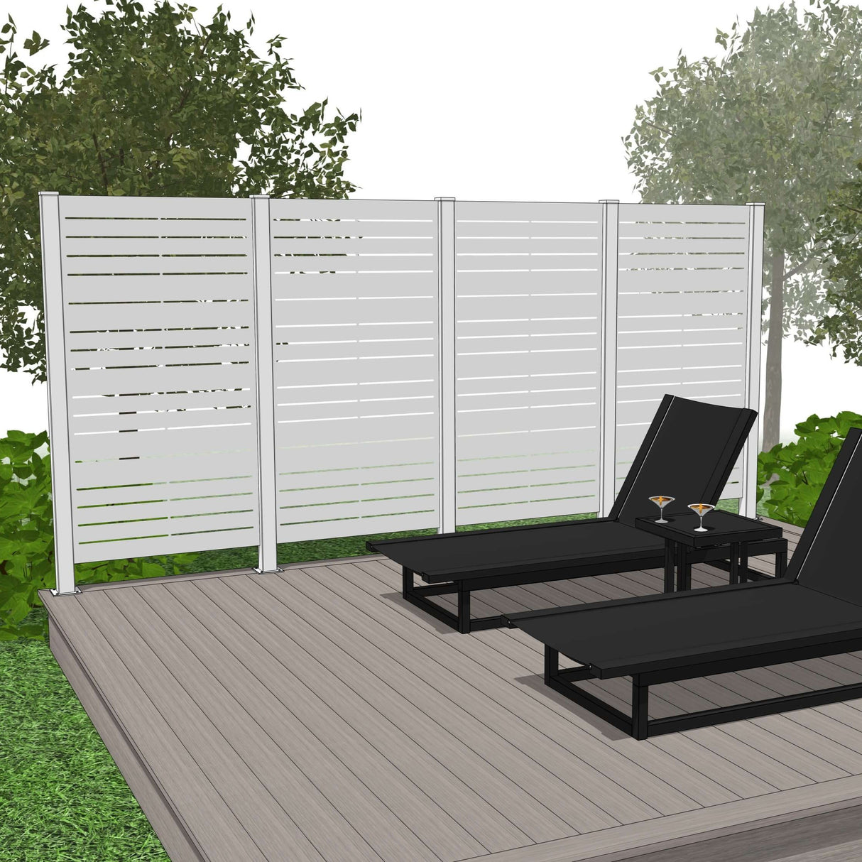 Quadruple Hideaway Mur intimite - HORIZON - PurPatio.ca