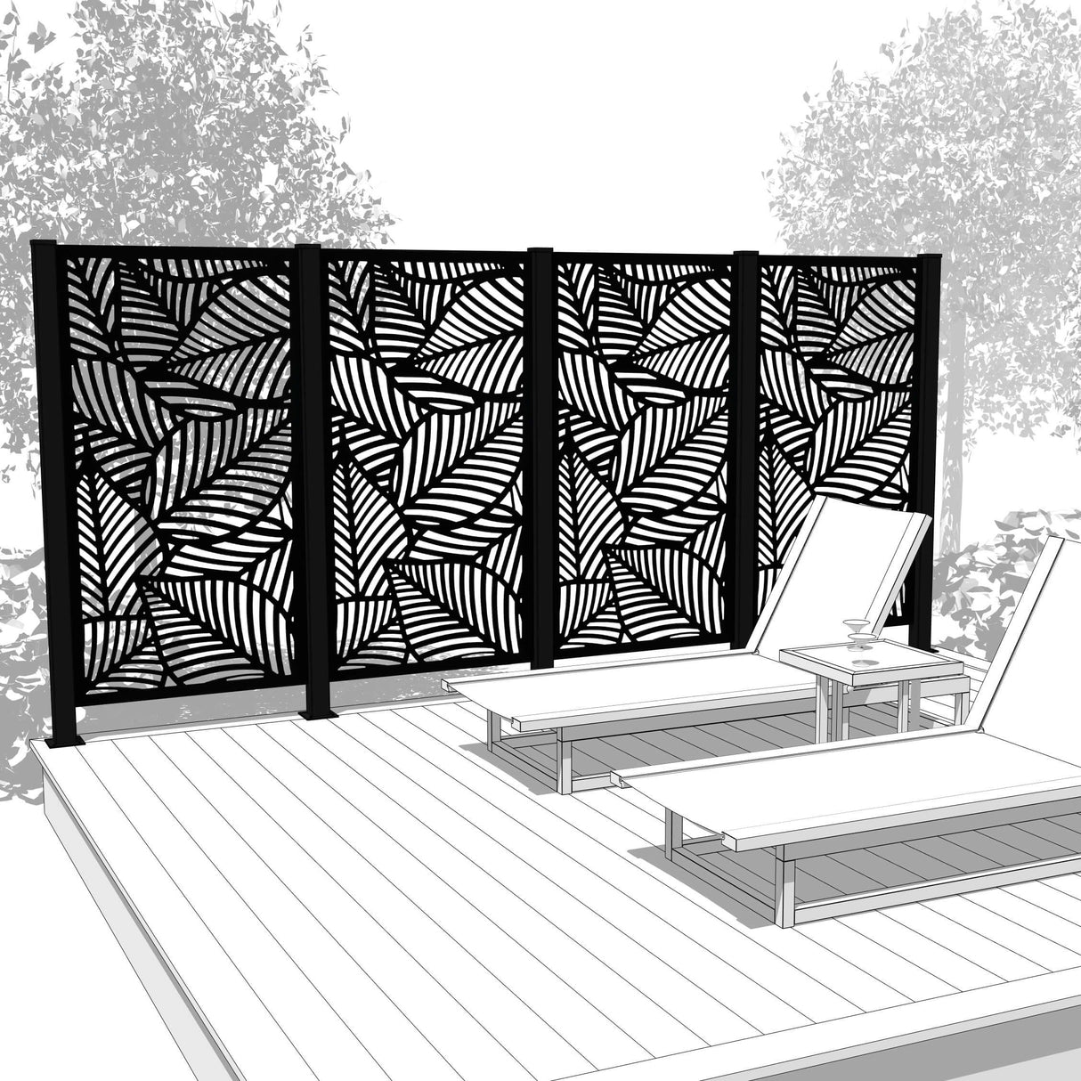 Quadruple Hideaway Mur intimite - MAUI - PurPatio.ca