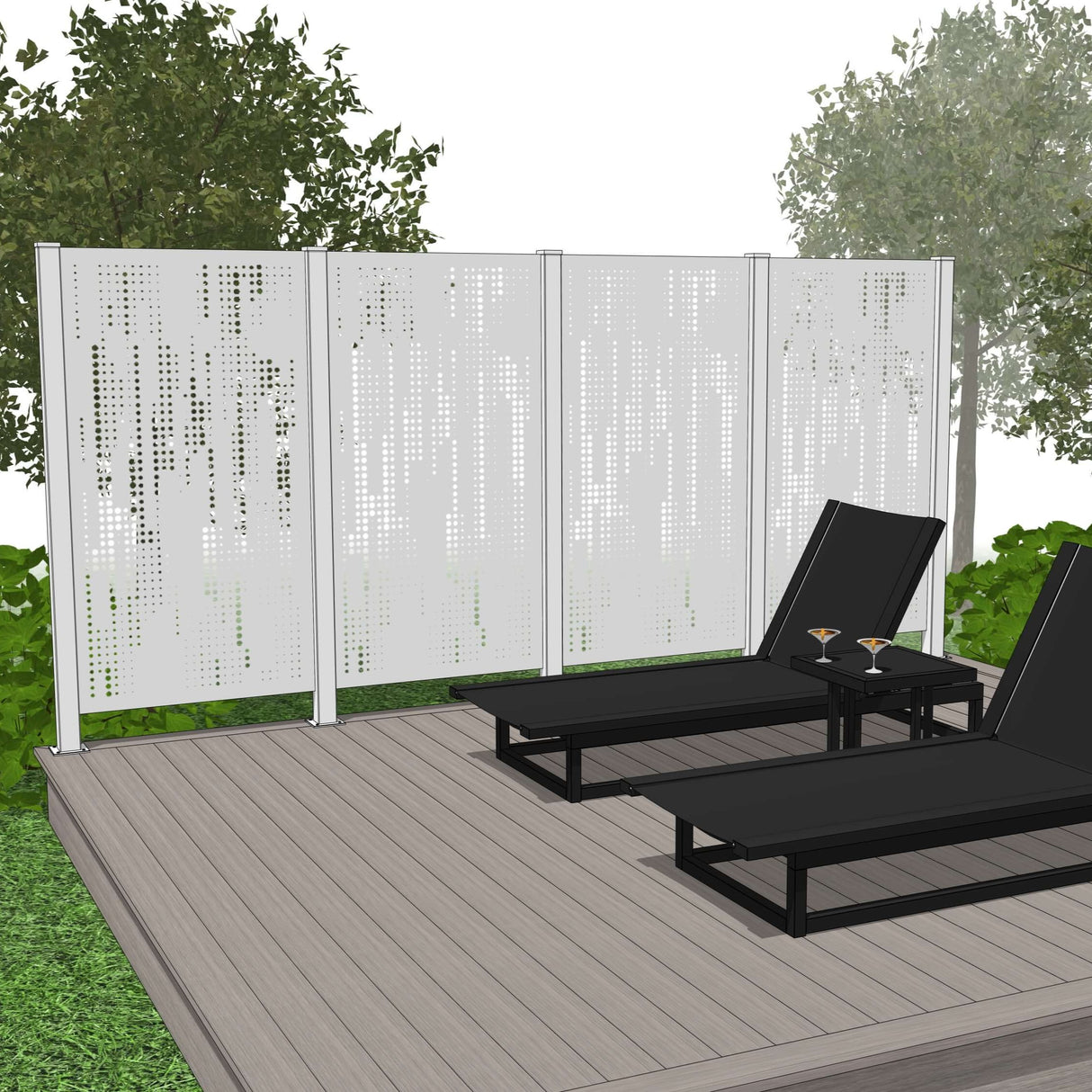 Quadruple Hideaway Mur intimite - RAIN - PurPatio.ca