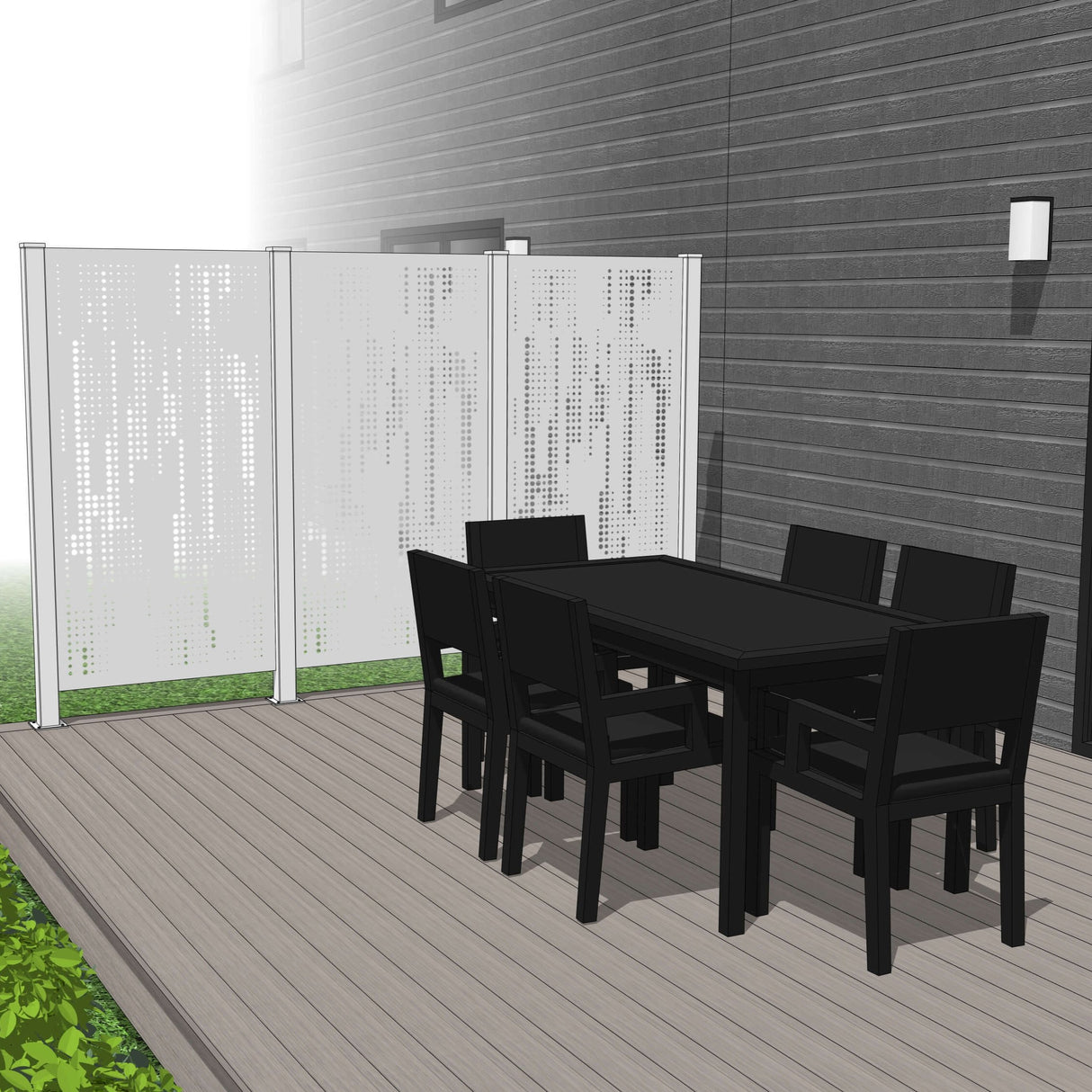 Trio Hideaway Mur intimite - RAIN - PurPatio.ca