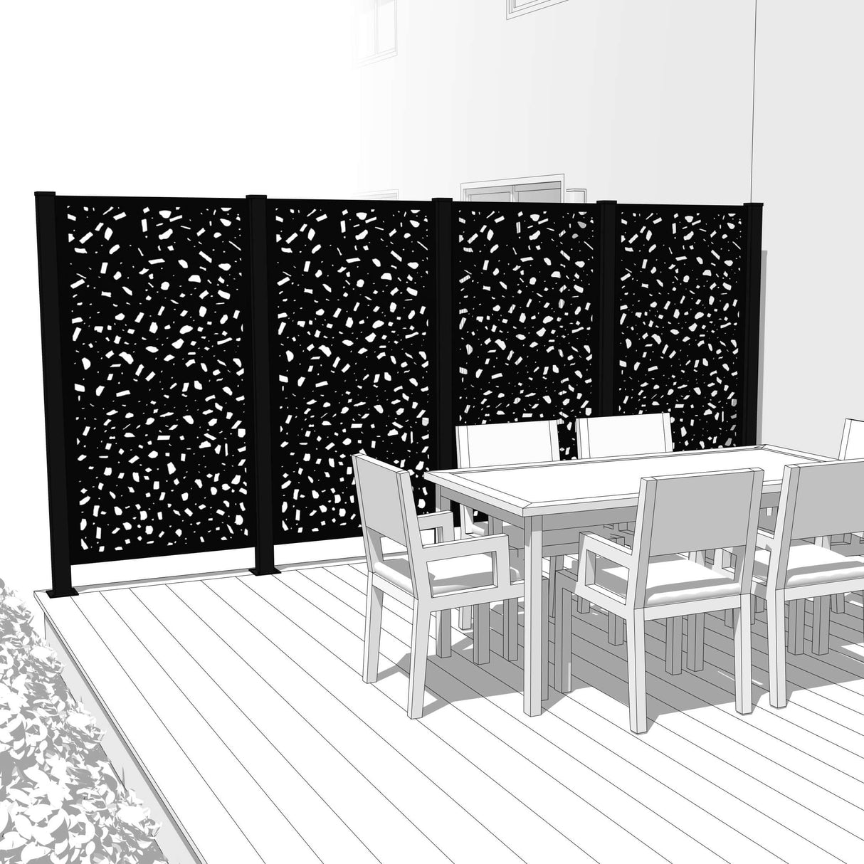 Quadruple Hideaway Mur intimite - RIVER ROCK - PurPatio.ca