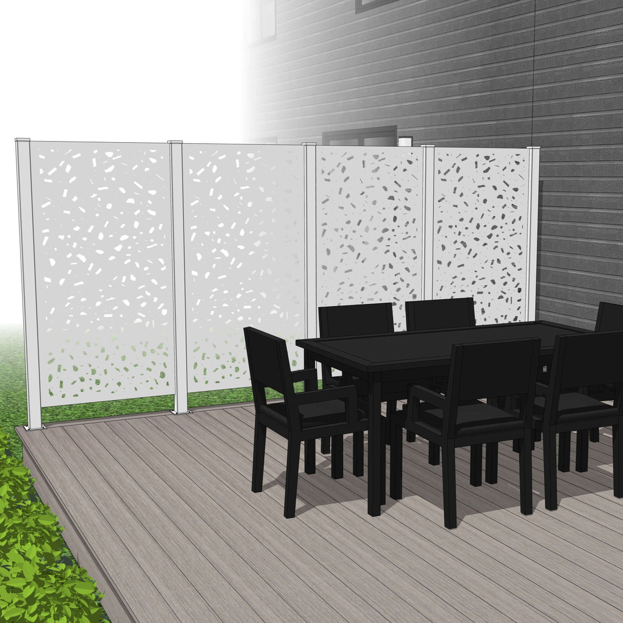 Quadruple Hideaway Mur intimite - RIVER ROCK - PurPatio.ca