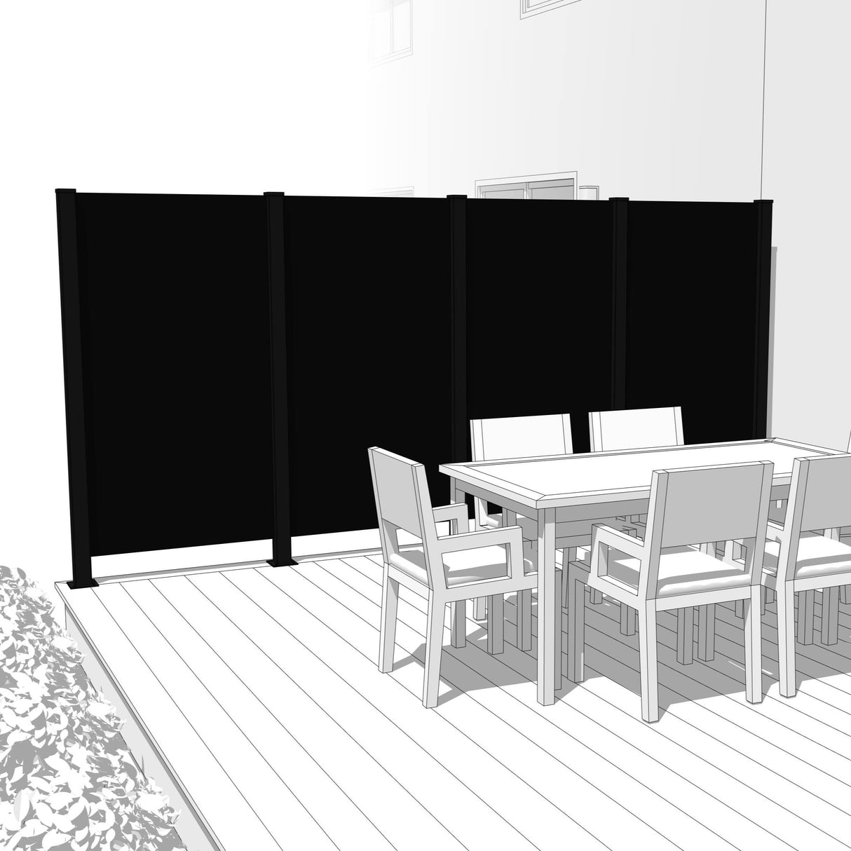 Quadruple Hideaway Mur intimite - SOLID - PurPatio.ca