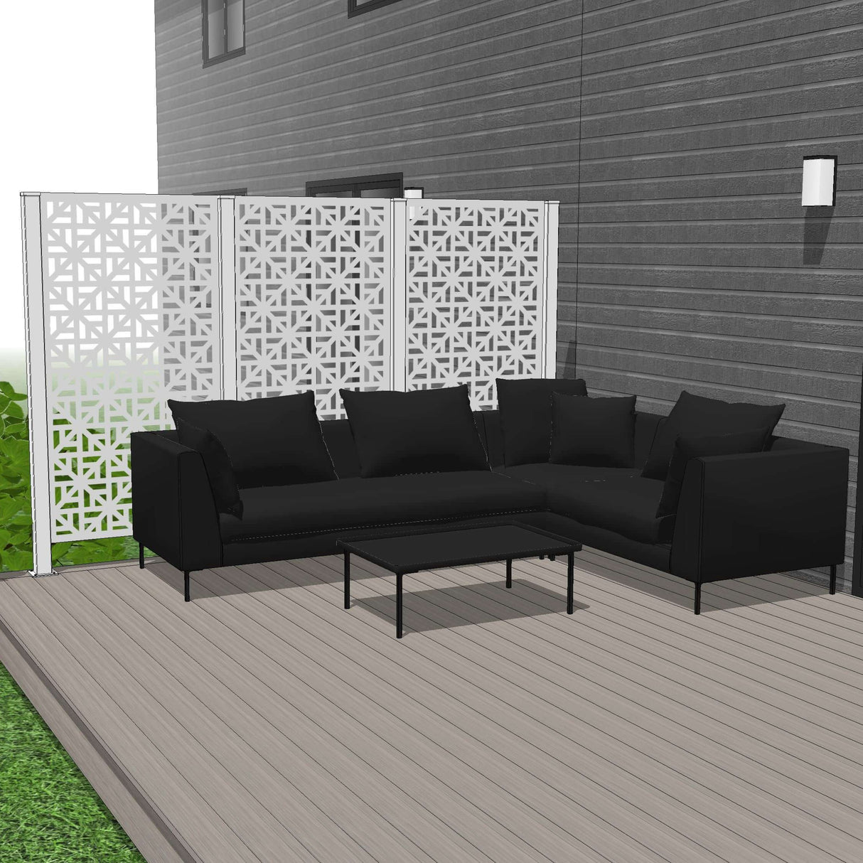 Trio Hideaway Mur intimite - MODERNA - PurPatio.ca