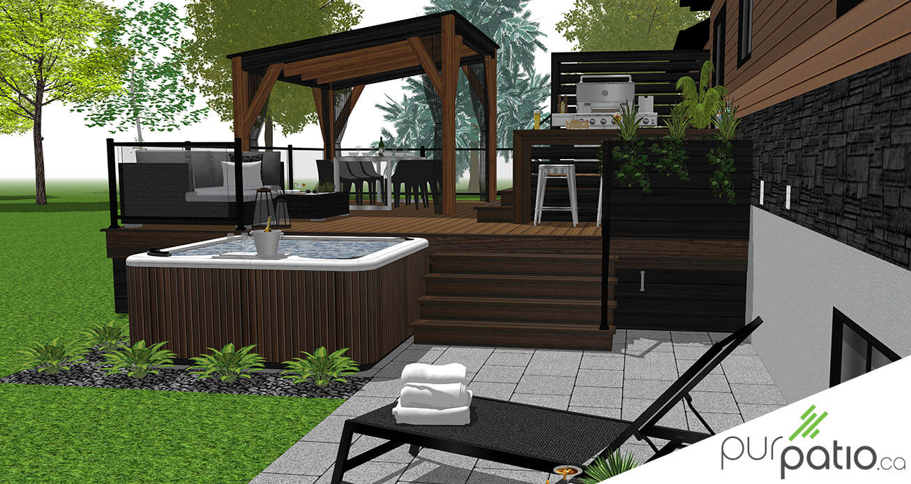 rangement sous patio