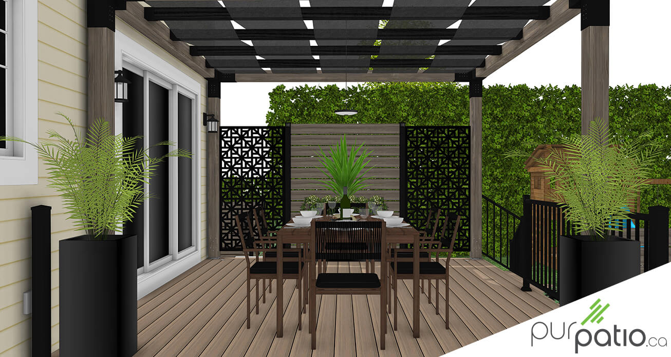 pergola et mur intimité