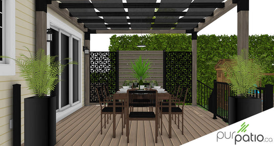 pergola et mur intimité