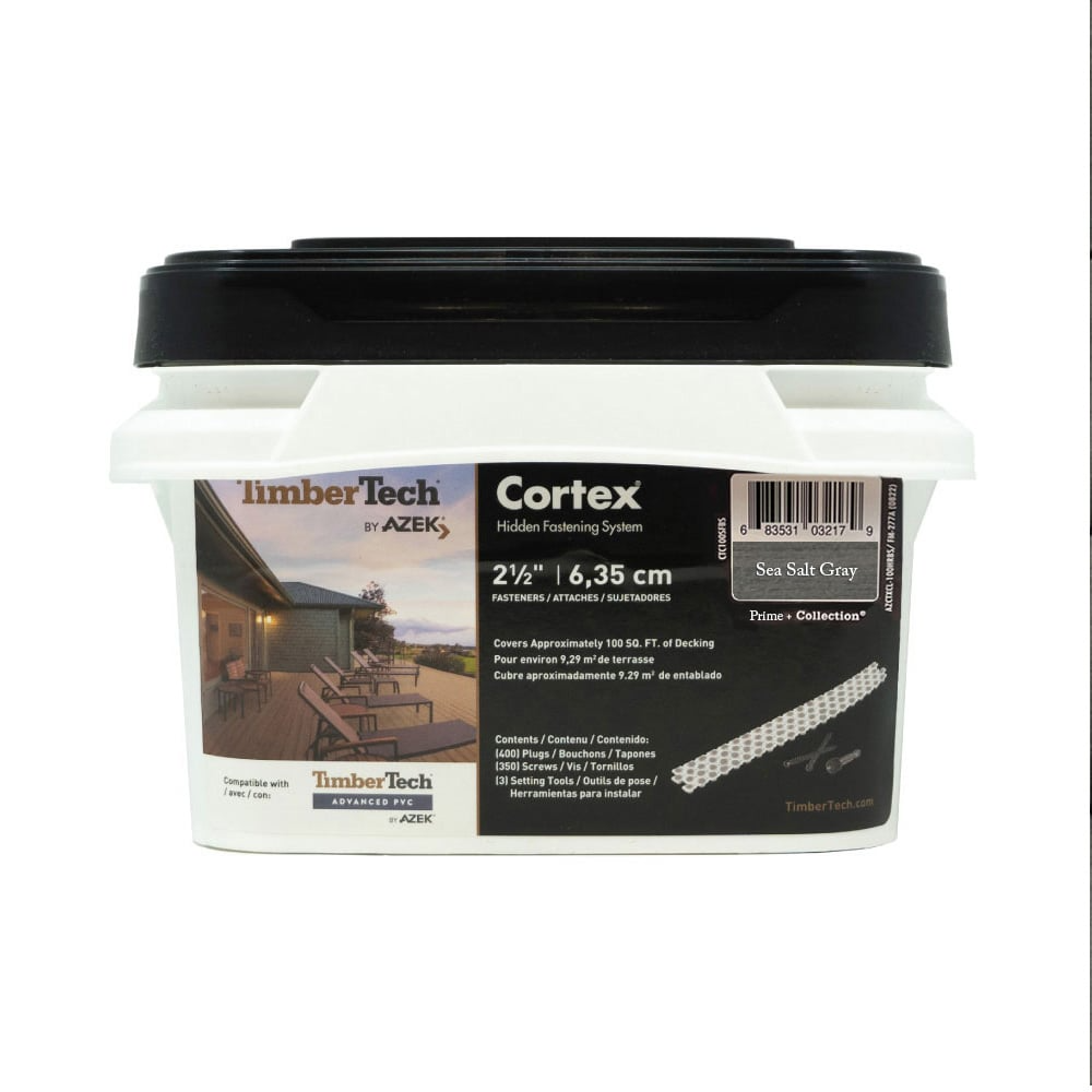 TTech - Vis CORTEX Carbone - Edge Prime + Sea Salt Gray - 224 Vis - 240 Cap / 100 pi. li.