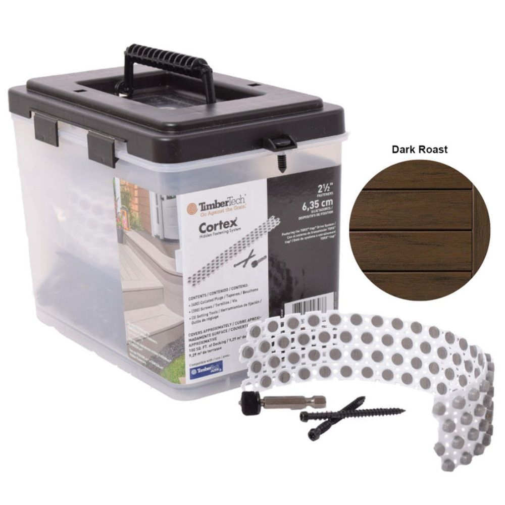 TTech - Vis CORTEX Carbone - Reserve Dark Roast - 224 Vis - 240 Cap / 100 pi. li.