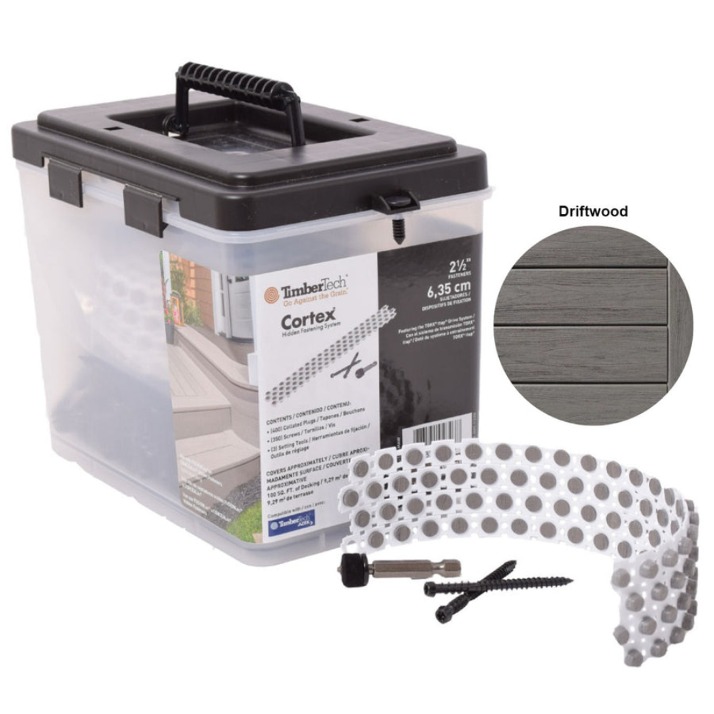 TTech - Vis CORTEX Carbone - Reserve Driftwood - 224 Vis - 240 Cap / 100 pi. li..