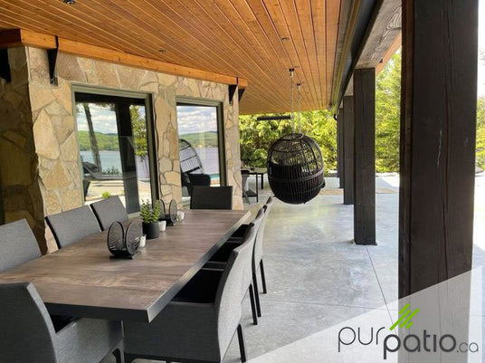 terrasse chalet laurentides