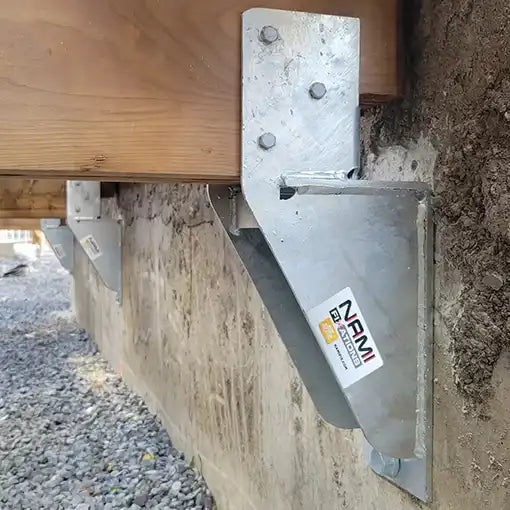 NP5 deck bracket - Beam perpendicular to the foundation - Nami Fixations