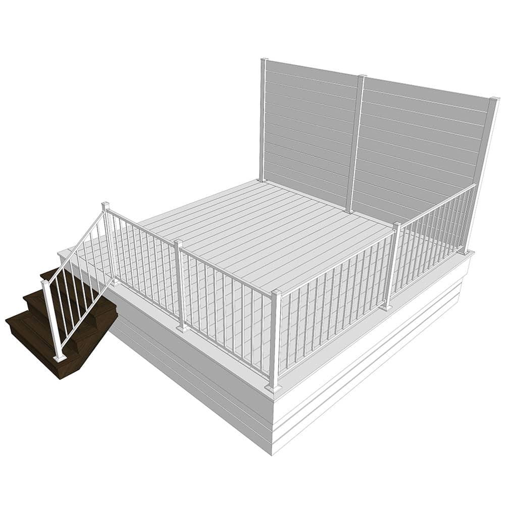 Kit d’escalier en composite Dark Roast - PurPatio.ca