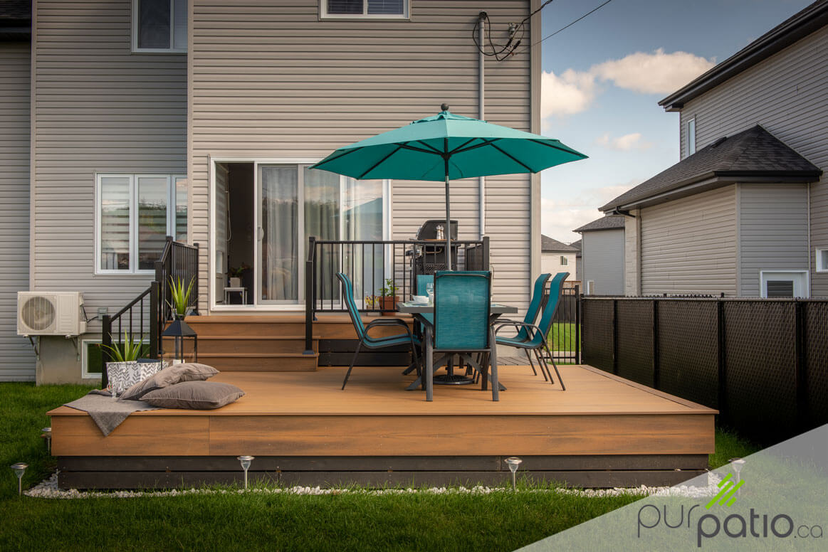 rampe aluminium patio composite