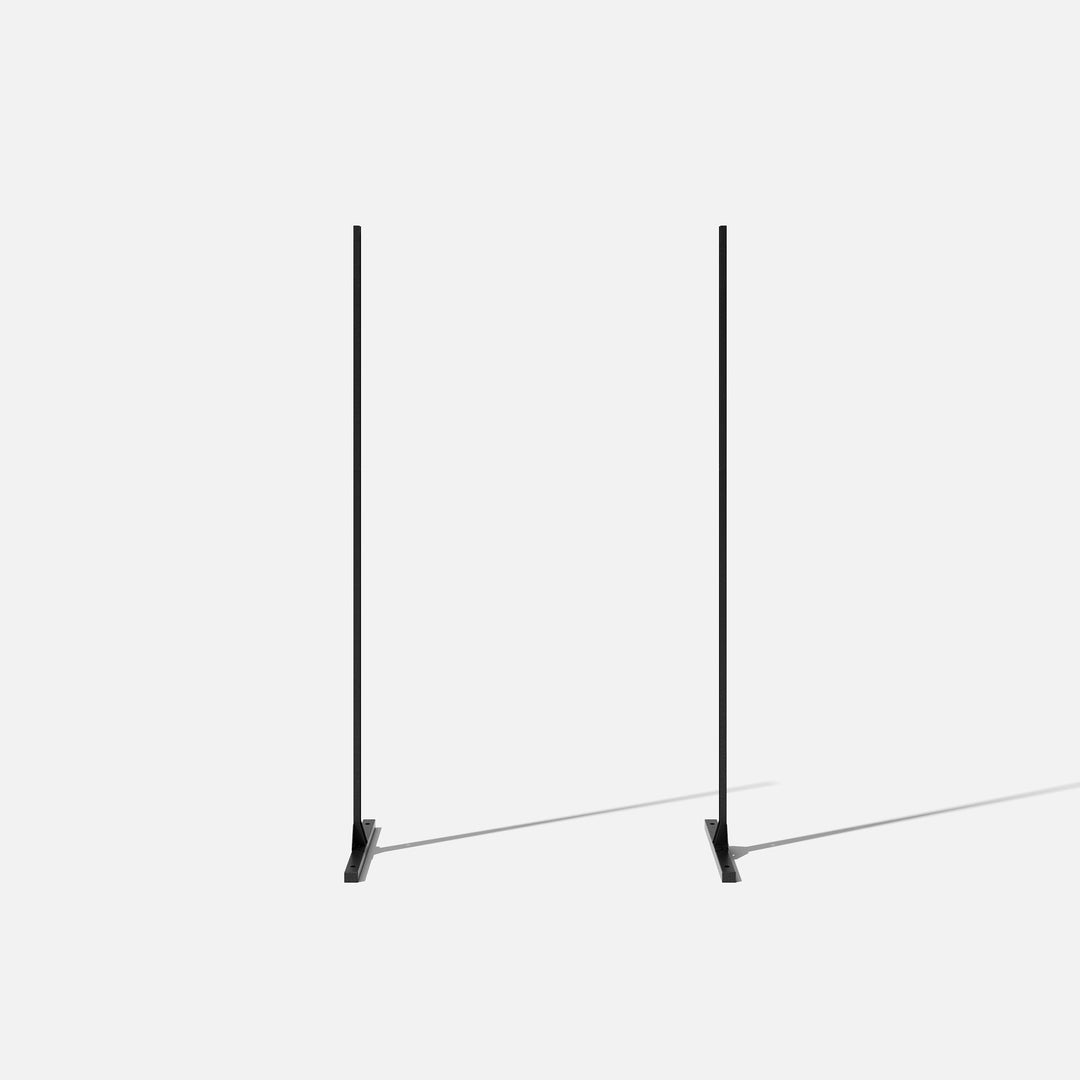 Veradek - Supports pour écrans de confidentialité noir - PurPatio.ca